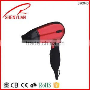 New Mini dc 900w~1400w Travel Hair Dryer Hair Blower With CE/GS/RoHS ABS thumbnail-1