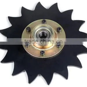 New Boron Steel 8" Notched Covering Harrow Disc Blade Assembly for CASE-IH Planters thumbnail-2