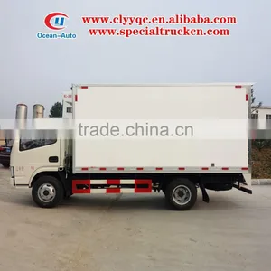 3 TON Dongfeng DFAC 4x2 Food Refrigerator Van Truck for Sale thumbnail-1