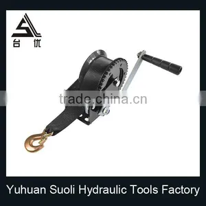 Manufacturing 1200lbs Galvanized Manual Jeep Winch With Strap thumbnail-2