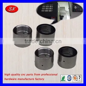 Dongguan Customized Black Plated Steel E-go Battery Connect Ring,precision Cnc Turning Small Thread Tube thumbnail-1