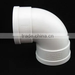 Factory Price PVC DRAINAGE FITTINGS , 90 DEGREE ELBOW thumbnail-1