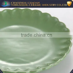 Custom Different Color Ceramic Flat Plates Kitchen Ware thumbnail-3