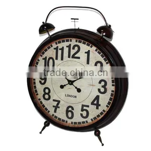 Hot Sale!!! KENSINGTON Big Metal Antique Brown Floor Standing Clock thumbnail-1