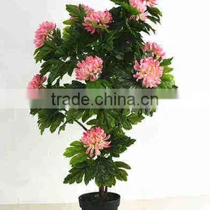 SJ3000102 Indoor Bonsai Peony Flower Plant Plastic Tree thumbnail-2