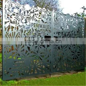 Perforated Laser Cut Outdoor Metal Garden Screens thumbnail-6