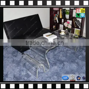 Clear Acrylic Sofa Table PMMA Living Room Table Glass Coffee Table From China Manufacturer thumbnail-5
