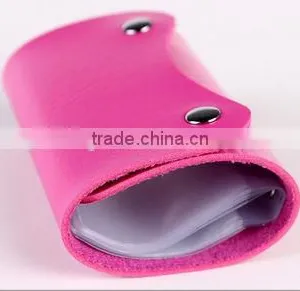 Nice Rose Red PU Card Holder thumbnail-1