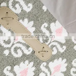 Household Decorative Foldable Paper Cloth Basket With Handle thumbnail-5