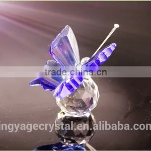 Glittering Exquisite Crystal Butterfly Model Crystal Figurines Gifts thumbnail-1