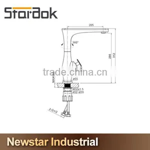 Star.aok Antique Design for Simple Life Style Gold Kitchen Faucet Upc Flexible Hose for Kitchen Faucet Taps Imported From China thumbnail-2