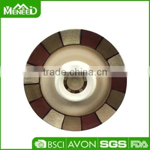 Grey and Red Diamond Design Melamine Plastic Dip Plate, Round Wholesale Restaurant Cheap Dishes thumbnail-1