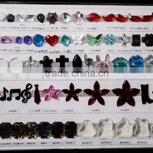 Clear Acrylic Colorful Various Clothes Bead Accessories Decorations thumbnail-1
