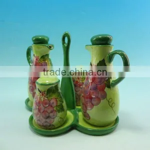 HANDPAINTING CERAMIC RED SPICE SETS thumbnail-1
