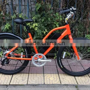 26 Inch Fashionable CE Electric Beach Cruiser Bike for Women thumbnail-3
