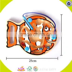 Wholesale Baby Wooden Maze Toy Popular Kids Wooden Maze Toy Top Fashion Children Wooden Maze Toy W11H011 thumbnail-3
