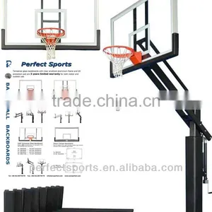 Fully-tempered Glass Steel-framed Basketball Backboard thumbnail-1