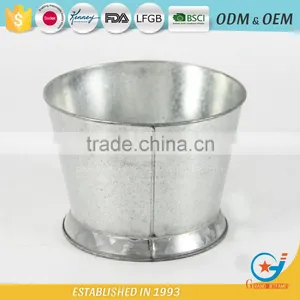 Garden Iron and Zinc Powder Coated Metal Buckets for Flowers Metal Bucket Planters thumbnail-1