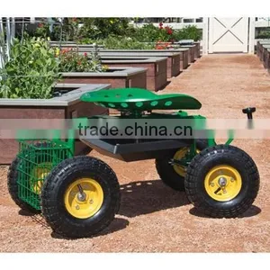 Garden Seat Cart With Handle TC4501D thumbnail-1