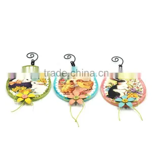 3 Style 3-1/4''x6-1/2'', Thickness 1/2'' Different Color Metal Paper Easter Bunny Handicrafts thumbnail-1