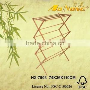 2015 Eco-friendly Household Essentials Folding Bamboo/wooden Clothes Drying Rack/Bath Towel Racks thumbnail-1