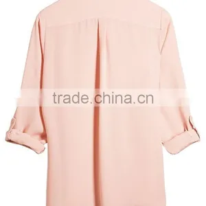Utility Shirt Women Chiffon Blouses Manufacture Wholesale thumbnail-2