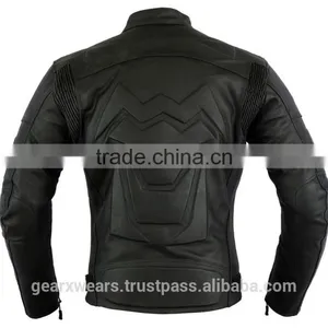 Mens Leather Motorbike Jacket thumbnail-2