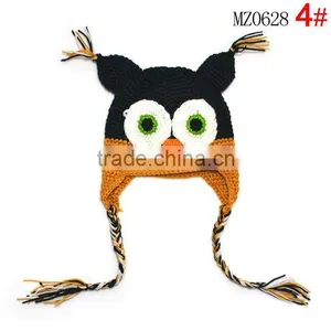 Owl Baby Boy/Girl Crochet Owl Animal Beanie Hat Cute Baby Crochet Hat thumbnail-1