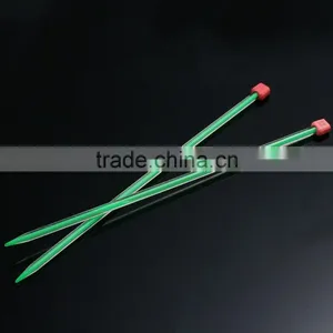 Acrylic Knitting Needles Mixed Color 34cm Long, Thickness: 8mm thumbnail-1