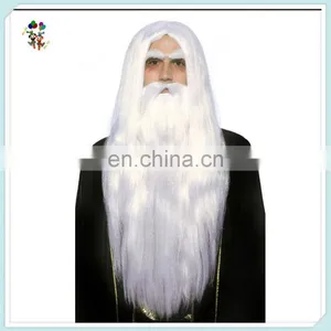 Long White Adult Gandalf Wizard Halloween Party Wig and Beard HPC-0045 thumbnail-3