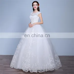 HS1617 Ball Gown Wedding Dresses 2017 New Gorgeous Dazzling Princess Bridal Real Image Luxurious Tulle Handmade Rhinestone thumbnail-1