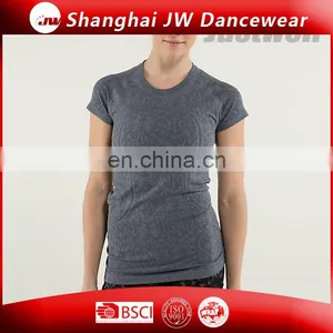Nylon Spandex Cotton Ladies Sportswear Yoga t Shirt thumbnail-1