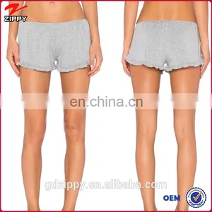 Wholesale Ruffled Hem Sports Gym Shorts thumbnail-1