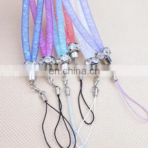 2016 Most Popular Mobile Phone Case Jewelry Hanging Rope , Crystal Mobile Phone Lanyard Straps thumbnail-5