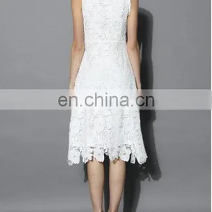 Top Grade Women Clothes Fashion Lined Lace Dress thumbnail-2
