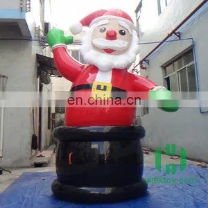 HI Light 0.6mm PVC Giant Advertising Inflatable Merry Father Christmas Old Man thumbnail-1