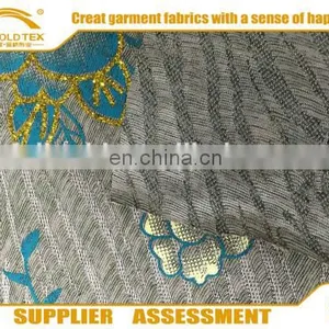 Fdy Fiber Knit Fabric 95% Polyester Fabric With FOIL For Garment thumbnail-2