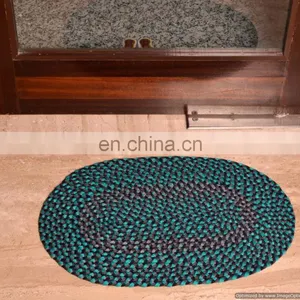 Ethnic Designer Braided Door Mat Handmade Rug/Carpet Reversible Embroidered Door Mat thumbnail-1