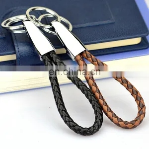 Hot Sale pu Woven Wristband Key Chain/keychain thumbnail-3