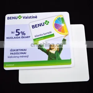 Business Gift White Eva Backing Plastic Surface Mouse Pads Custom Images thumbnail-1