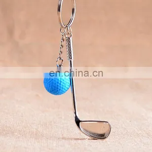 3D Mini Golf Ball And Golf Key Chain Club Shaped Metal Golf Keychains for Professional Sport Gift thumbnail-5