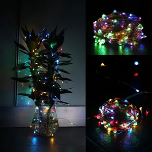 10M 100 LED Solar Fairy String Light Copper Wire String Christmas Light Waterproof Garden Wedding Party Home Decoration thumbnail-3