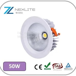 50w COB Led Shop Lights 100lm/w Cutout 208mm Cree Lifud Driver 5 Years Warranty Led Downlights thumbnail-1