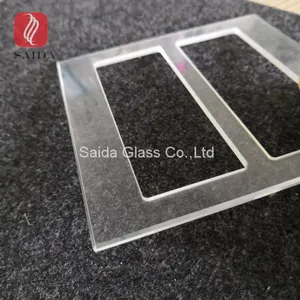 Custom 3-5MM Tempered Glass Polished Beveled Edges for Switch Socket Glass Bezel thumbnail-1