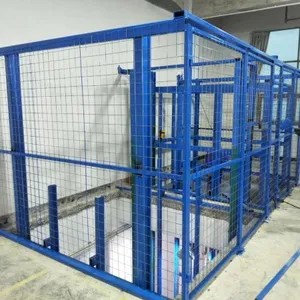 Anti-rust Plastic Coated Safety Mesh Enclosure Goods Hoist Lift Electric Hydraulic Lift thumbnail-1