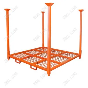 Folding 72X72 Inch Metal PCR Tire Tyre Collapsible Stacking Storage Rack thumbnail-1
