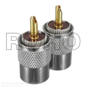 Metal UHF Pl-259 Male Solder RF Connector Plug for Rg8 Coaxial Cable Connector thumbnail-2