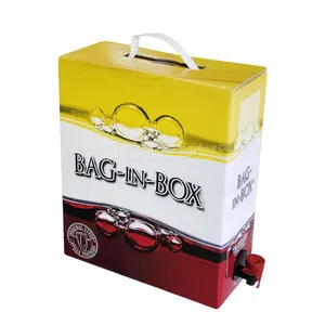 Customized Production 1-5L Red Wine Packaging Bags, Butterfly Valve Foil Packaging Bags thumbnail-3