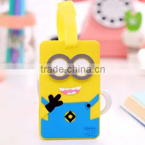 Silicone Luggage Tag, SGS Approved Carton Pattern Tags thumbnail-1