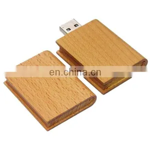 1gb Bamboo Wood Usb Flash Drive/book Usb Stick With Advertising Information thumbnail-1
